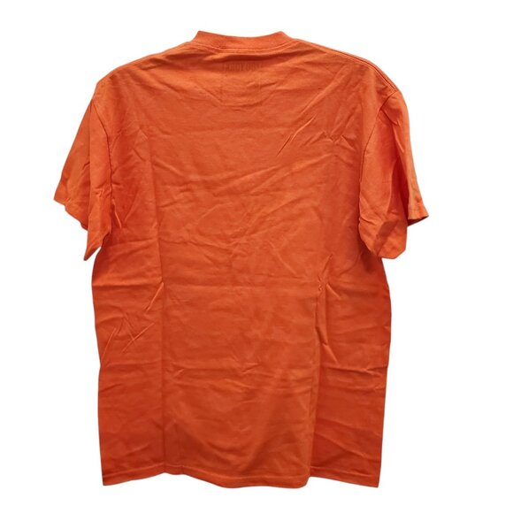 Zoo York Men's Orange Black Graffiti Tag Text Short Sleeve Graphic Tee Size M - Picture 4 of 4